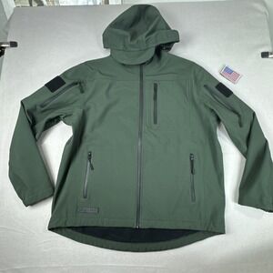 BAERSkin Tactical 2.0 Jacket Men XL Softshell  Army Green Waterproof Utility